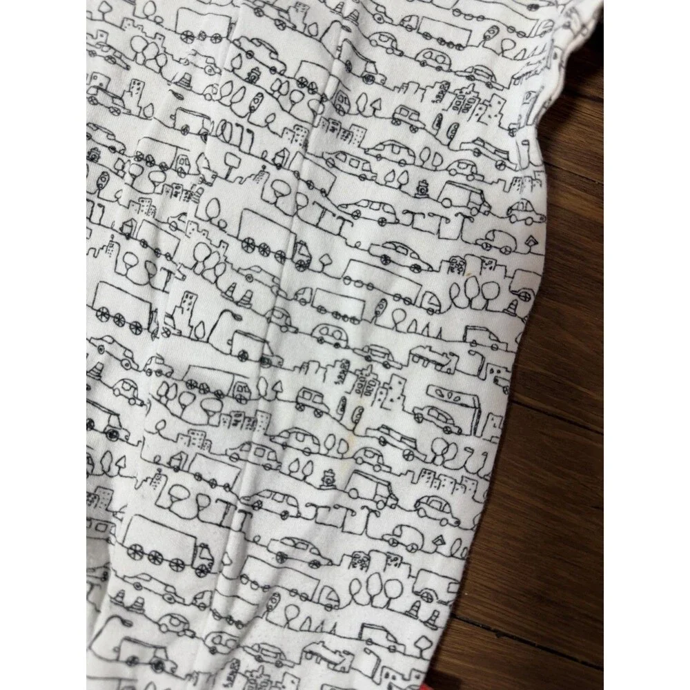 Magnetic Me Boys Cars Footie Pajamas Newborn Black White Cotton